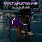 Doglay Dog Coat, Waterproof Dog Jacket Pet Winter Coat for Cold Weather with Thicken Furry Collar, Reflective Puppy Winter Jacket Warm Fleece Lining for Small Medium Large Pets