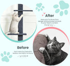 Max & Marlow Cat Tree Floor to Ceiling Cat Tower Height 95-108" Adjustable Kitten Tree Tall Climbing Tree with Carpet Scratching Post and Mat Cat Pole for Indoor Cats,Dark Grey