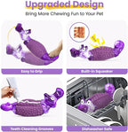 HGB Tough Dog Chew Toys for Aggressive Chewers, Squeaky Indestructible Dog Toy for Large Dogs to Keep Them Busy & Reduce Boredom for Small, Medium, Large Breed, Bacon Flavor