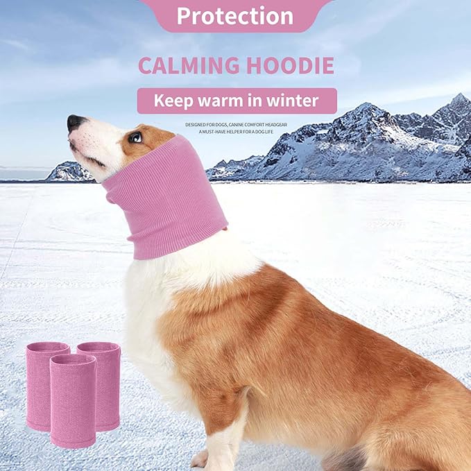 Nanaki Calming Ear Wrap - Quiet Dog Headband & Snood Ear Muffs for Anxiety Relief & Noise Reduction
