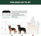 FXW Homeplus Unleashed Indoor Dog Playpen - Stress-Free and Safe Play, Heavy Duty 45 Inch 12 Panels Dog Pen for Large Dogs, White│Patented