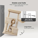 Gardner Pet 41" Cat Tree for Medium Large Cats, Heavy Duty Cat Trees Tower with 2.8in Posts & Washable Top Perches