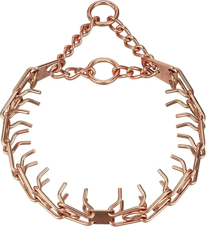 Herm. Sprenger Ultra-Plus Prong Dog Training Collar, Anti Pull Training Pinch Collar, CUROGAN (3.0 mm x 17" Neck Size; 20" Chain Length) - O-Ring Version