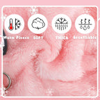 Dog Sweater Fleece Dog Pajamas for Small Dogs Winter Warm Thermal Soft Puppy Pjs Coat Stretchy Jumpsuit Doggie Pet Clothes Outfits Cat Apparel (Pink, Medium)