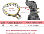Dog Training Collar, Dog Prong Collar,High Strength Quick Release Metal Buckle,Comfort Rubber Tips,for Medium Dogs(3.0mm, 19.6-Inch, Camouflage Green)