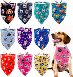 33Inch10PCS Big Dog Bandanas Paw Print for Large Extra Large XL Breed Dog Triangle Bibs Head Scarves for Boys and Girls Grooming Accessories Costume