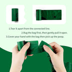 Certified 100% Home Compostable Poop Bags for Dogs, 270 Count Guaranteed Leak Proof and 18 Microns Extra Thick Waste Bag, 18 Rolls of Plant Based Doggie Poop Bag, No Scented with ASTM D6400 & EN13432