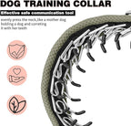 Martingale No Pull Dog Collar for Large Medium Small Dogs, Heavy Duty Nylon Adjustable Reflective Anti Pull Slip Collar with Buckle for Training Walking Hunting S Army Green
