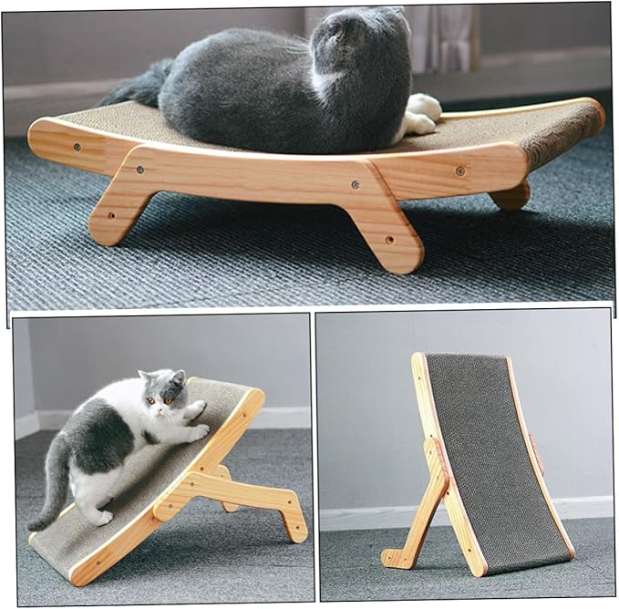 Angoily Cat Scratcher Board Corrugated Paper Scratch Pad for Cats Indoor Kitten Scratching Small Size Pet Supply