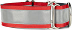 If It Barks - 1.5" Reflective Martingale Collar for Dogs - Adjustable - Made in USA - Strong, Durable, and Comfy - Ideal for Training - Suitable for Most Breeds - Large, Red