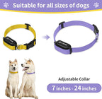 Shock Collar Replacement Strap, Stylish & Comfortable Nylon Dog Collar with Quick Release Buckle, Adjustable Dog Collar Compatible with PetSafe Bousnic Sportdog Garmin Ecollar (Purple & Yellow)