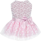 CuteBone Dog Birthday Dress Girl Puppy Skirt Tutu Cat Wedding Outfit Pet Party Clothes for Small Dogs Costume DD16S