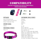 3/4 Inch Dog Shock Collar Replacement Strap with 2 Holes - Compatible with Most Brands of Ecollar Dog Fences and Training Collars, Purple