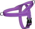 rabbitgoo Dog Harness No Pull, Quick Fit for Large Dogs with Soft Padded Handle, Chest Adjustable Reflective Pet Vest, No Choke Escape Proof for Walking Training, Purple XL