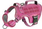 Small Dog Harness, Heavy Duty Tactical No Pull Dog Harness, No Choke, Easy On and Off Pet Vest with Molle System, Adjustable Reflective Dog Vest with Breathable Padded for Walking Hiking Training