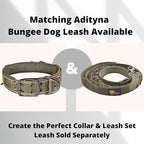 ADITYNA Heavy Duty Dog Collar for Large Dogs - Reflective Green Collar with Handle for Training, and Walking - Wide, Thick, Tactical, Soft Neoprene Padded