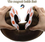 Kitty Kurlz Cat Scratcher & Play Toy for Indoor Cats - Foldable, Durable Recyclable Cardboard for Scratching, Chase and Play