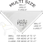 Realeaf Lets Pawty Dog Bandana,Wedding Birthday Party Outfit for Boy and Girl, Premium Durable Fabric, Engagement Announcement for Large and XLarge Dogs (Small)