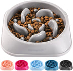MateeyLife Slow Feeder Dog Bowls, Anti-Choking Puzzle Dog Food Bowls, Anti-Slip Interactive Feeding Slow Down Eating, Bloat Stop Maze Dishes for Medium Large Breeds Gray