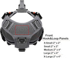 ICEFANG Tactical Dog Operation Harness with 6X Buckle,Dog Molle Vest with Handle,3/4 Body Coverage,Hook and Loop Panel for ID Patch,No Pulling Front Clip (S (22"-27" Girth), Wolf Gray)