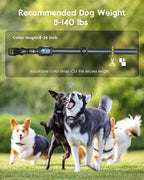 SLOPEHILL Dog Shock Collar,4200FT Dog Training Collar with Remote,IPX8 Waterproof E-Collar with Beep,Vibration,Shock,Flash Light,No Shock Mode,Electric Shock Collar for Small Medium Large Dogs,Blue