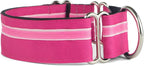 If It Barks - 1.5" Martingale Collar for Dogs - Adjustable - Nylon - Strong and Comfy - Ideal for Training - Made in USA - Medium Bubble Gum