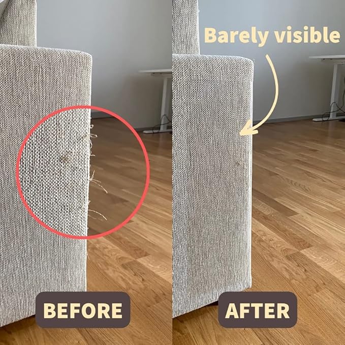 Leo’s Paw Furniture Scratch Protector Couch Cat Scratch Deterrent Guards Anti-Scratch Repellent Mat for Couch Sofa Scratch Training Adhesive Transparent & Discreet 18x12 inch Plastic Shields (8-Pack)
