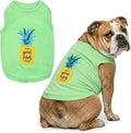 Parisian Pet Dog Shirt – 100% Cotton Shirts for Large Dogs – Tropical Sleeveless Pet Vest – Lightweight and Breathable Dogs Apparel – Cute Dog Clothes - Stretchy T Shirts for Pets