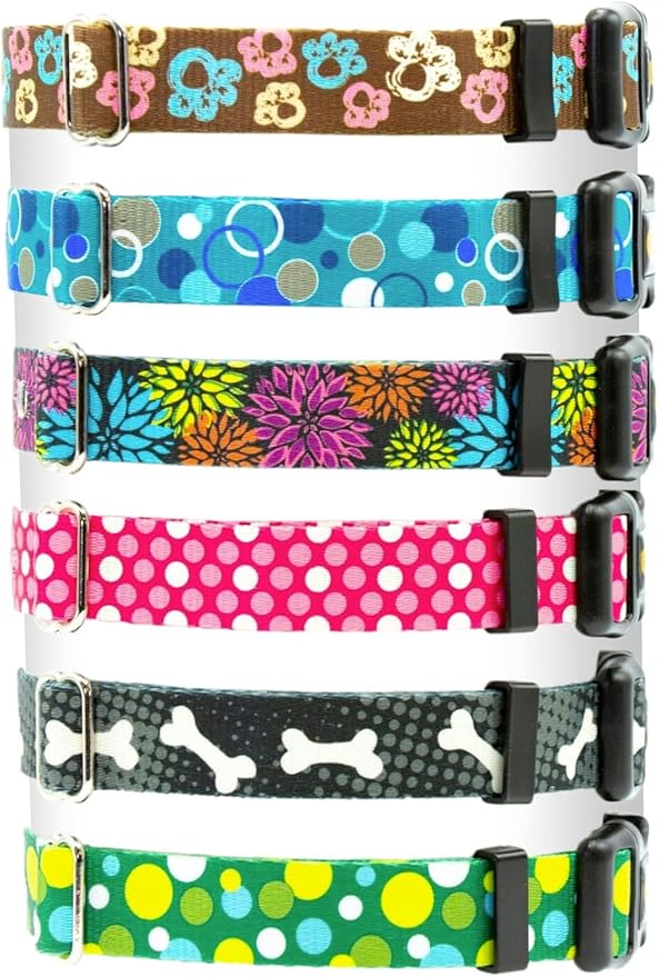Extreme Dog Fence Replacement Containment and Training Collar Strap for Most Underground Electric Dog Fence Brands - Blue Bubbles (Medium: 13" - 18" x 3/4")