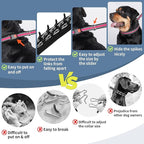 Mayerzon Martingale Collar for Dogs, No Pull Dog Collar with Reflective Strip for Small Medium Large Dogs, Anti Pulling Dog Collar with Buckle for Walking Training, Safe for Night Walk(Pink, M)