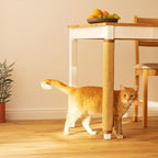Navaris Table Leg Cat Scratcher - Sisal Scratching Mat Protector for Furniture Legs - Scratch Pad Protection with Wrap Around Straps 23 5/8" x 9 7/8"