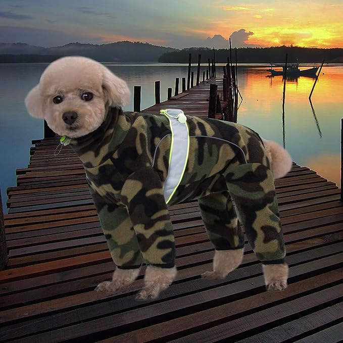 Small Dog Coats - Polar Fleece Dog Pajamas Bodysuit & Winter Jacket Sweater Vest for Small Dogs