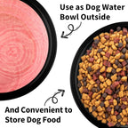 Collapsible Dog Bowls-2 Pack Large Size for Large/Medium Dogs, Pet Travel Water Bowl, Dogs Cat Portable Water Bowl, Dog Pet Feeding Watering Dish Outdoor Hiking Parking Traveling with 2 Carabiners