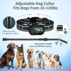 Dog Shock Collar, 4900FT Dog Training Collar with Call Function & LED Light, IP67 Waterproof Rechargeable E-Collar for Dogs 10-120Ibs,4 Training Modes for All Breeds (Black)