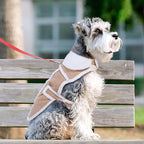Namsan Medium-Small Dog Coat for Winter, Fleece Dog Jackets with Leash Hole Medium Breeds, Warm Doggie Coats for Medium Dogs, Dogs Vest with Adjustable Magic Tape, Easy to Wear, M