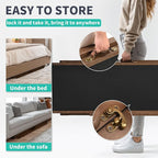 Dog Ramp, 5 Level Adjustable Wooden Folding Pet Ramp for Middle Bed, Couch,SUV-High Traction, Portable Paw Ramps for Small & Large Old Dogs & Cats - Furniture Quality