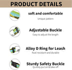 Martingale Dog Collars with Stainless Steel Chain, Reflective No Pull Walking Training Collar with Quick Release Buckle, Adjustable Slip Chain Nylon Dog Collars for Small Medium Large Dogs