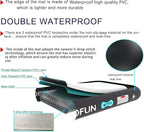 ALIFUN Inflatable Dog Ramp Floating Dock Water Raft Ladder for Pool, Boat, Non-Slip EVA Floating Ladder for Dog Up to 220 LBs Purple 140CM Length (Black-Purple, for Small Dogs Up to 80 lbs)