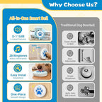 ChunHee Dog Door Bell - Bell for Dogs to Ring to Go Potty with 28 Ringtones & Adjustable Volume | Chew-Proof & 30-Second Setup Dog Door Bells for Potty Training| Teach Puppies to Signal Go Outside