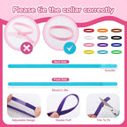 36 Pcs Puppy Collar and Leash Set, Adjustable Colorful Dog Collar and Leash Quick Release Clip Buckle Puppy Collars Whelping Collar for Small Medium Dogs Walking Training