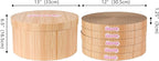 CSR1012C Kate 12 Inch Cardboard Cat Scratcher Pads with Box & Catnip, Reversible Heavy-Duty Scratch Boards for Cats, Furniture Protection, Classic Wood Finish, Brown, 5-Pack