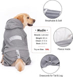 Dog Hoodies Winter Coat for Large Medium Dogs, Pullover 8 Legs Warm Coat Hooded Sweatshirt, Fleece Hoodie for Cold Weather (Grey, 2X-Large)