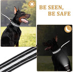 Mayerzon Martingale No Pull Dog Collar, Reflective Walking Collar for Large Medium Dogs Pitbull Belgian Malinois Doberman that Pull, Anti Pull Dog Collar (Black, X-Large,3mm,18"-26" Neck)