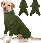Dog Winter Coat,Full Body Pajamas Onesie Warm Dog Cold Weather Jacket,4-Legged Onesie Jumpsuit,High Collar Snowsuit Sweater for Walking, Hiking, Travel, Home Wear