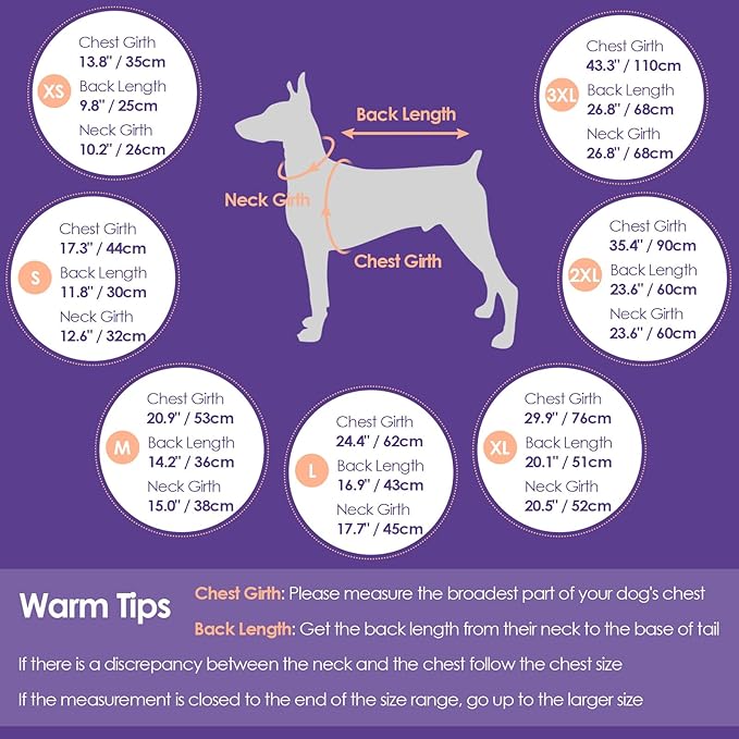 SUNFURA Dog Coat, Dog Jacket for Large Dogs with Harness Built in, Warm Pet Winter Coat Zip Up Snow Jacket with Furry Collar for Boston Terrier, French Bulldogs, Hot Pink L