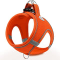 Joytale Small Dog Harness, Breathable Mesh Step-in Vest, Reflective Soft Padded Harnesses Small Sized Dog for Walking, Orange, S