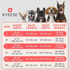 KYEESE Dog Coat Windproof Pet Sweater with Waterproof Pets Clothes for Cold Weather Thick Dog Coats for Medium Dogs Warm Pet Winter Puffer Coat with Leash Hole Soft Dogs Jacket with Pocket