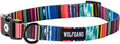 Wolfgang Heavy Duty, Adjustable Dog Collar with Quick Release Nylon Buckle for Walking & Training, Quetzal Print, Small