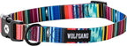 Wolfgang Heavy Duty, Adjustable Dog Collar with Quick Release Nylon Buckle for Walking & Training, Quetzal Print, Small