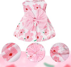 choyaxo Floral Dog Dress Cute Dog Skirt Pet Dress Summer Pet Clothes for Puppy Small Cats